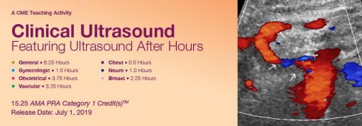 2019 Clinical Ultrasound Featuring Ultrasound After Hours | Medical Video Courses.